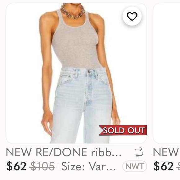 RE/DONE 🔥 Ribbed Cotton Tank Top in pistachio - Picture 6 of 8